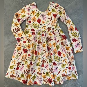 SOLD Hanna Andersson Girls Fall Print Skater Dress